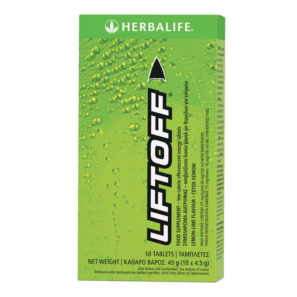 Sports Herbalife - Lift Off Effervescent Energy Drink - Lemon-Lime (10 Tablets)